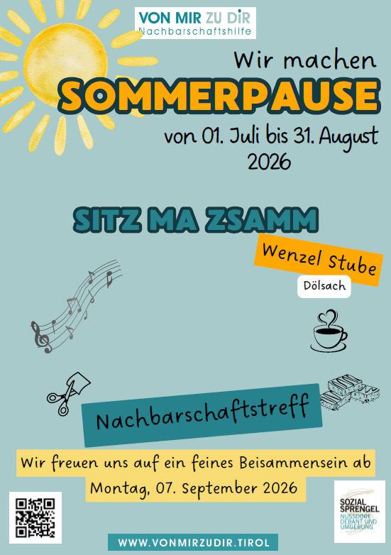 Nachbarschaftshilfe - VON MIR ZU DIR